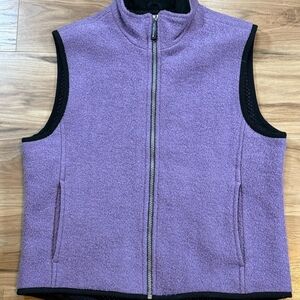 Woolrich Women’s M Wool Fleece Vest Purple